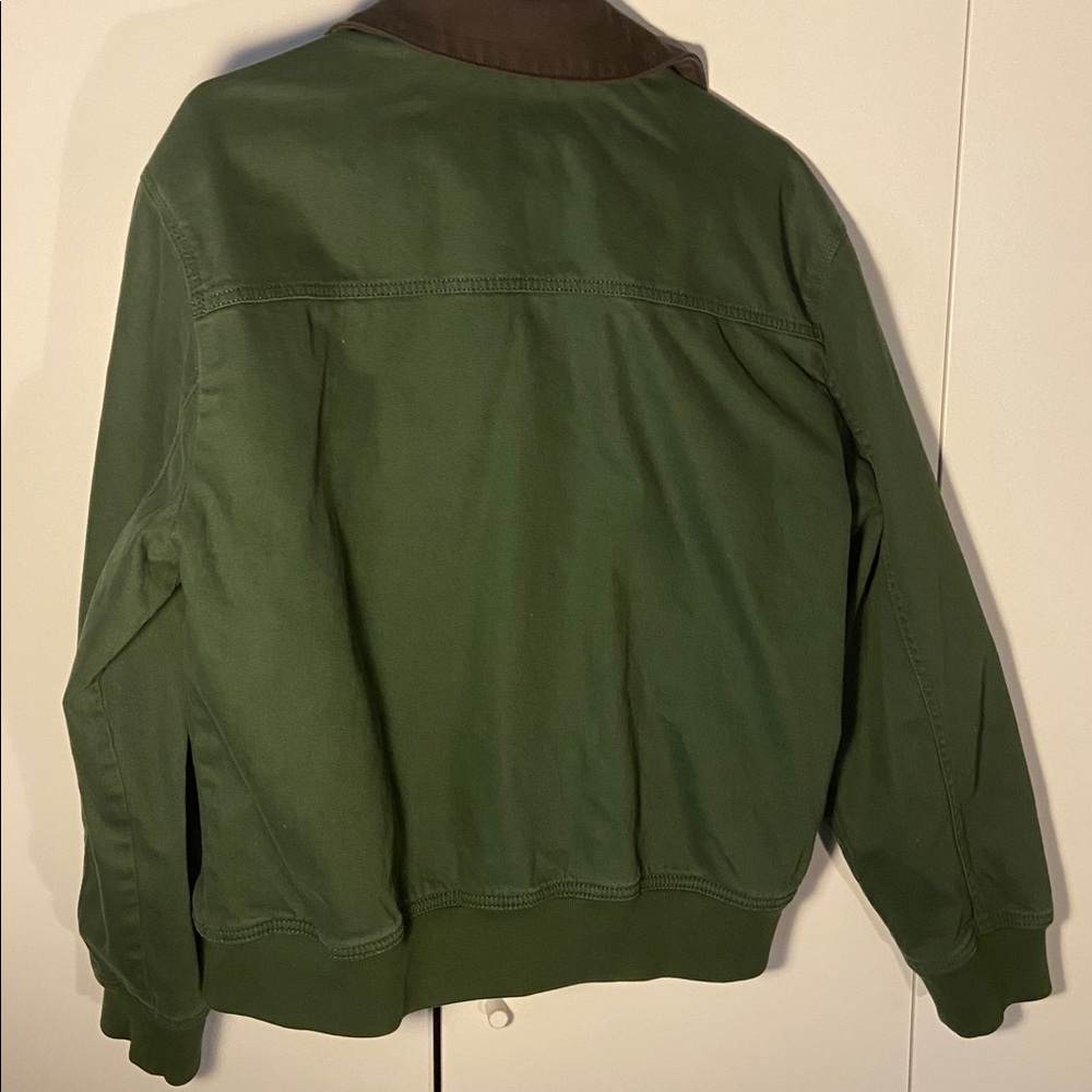 Hollister Green Bomber Jacket with Jersey City Patch - Picture 5 of 5